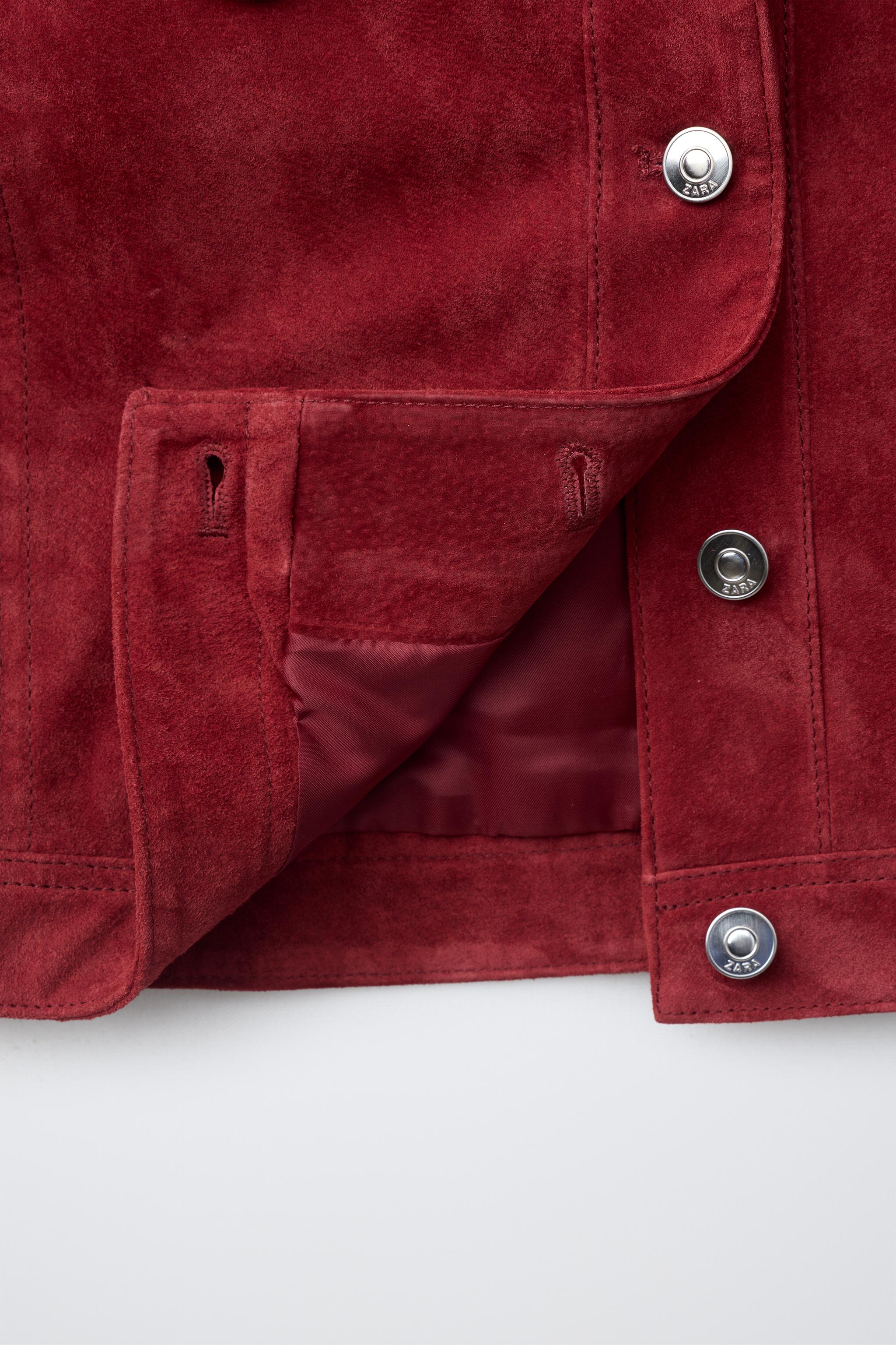 BLOUSON EN DAIM 100 % CUIR